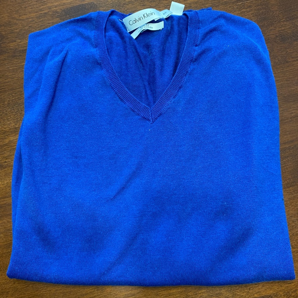 Calvin Klein Long Sleeve Sweater V-neck